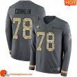 Performance driven Superb High quality Top notch Cleveland #78 Jack Conklin Anthracite Salute to Service Men Stitched Limited Therma Long Sleeve sporting jersey Men