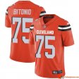 Dynasty Limited Edition Joel Bitonio 75 Browns Jacquard Orange Authentic Youth Collector Distressed