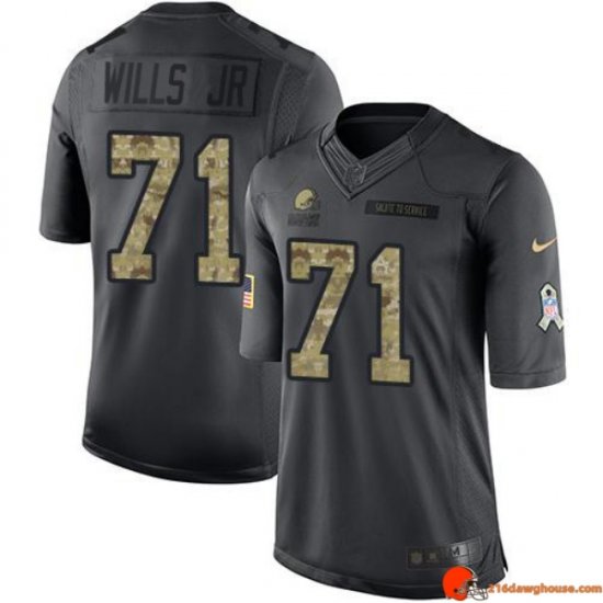 Dynasty Team Issue Jedrick Wills 71 Browns Mesh Black Swingman 2016 Youth Special Casual