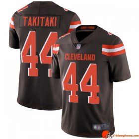 Emblem Pro Line Sione Takitaki 44 Browns Twill Brown Color Rush Men Frost Throwback