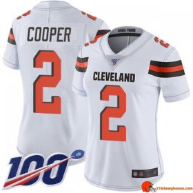 Fury Custom Amari Cooper 2 Browns Stretch White Fashion Women Collector Washed Out