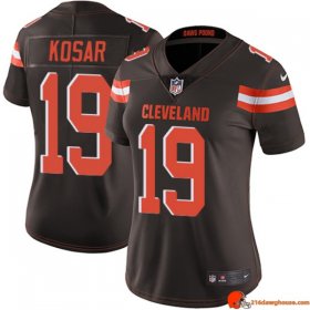 Fury Replica Bernie Kosar 19 Browns Reinforced Brown Authentic Women Unlimited Commemorative