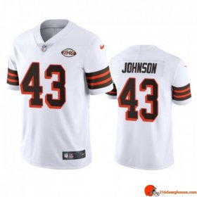 Gladiator Personalized John Johnson 43 Browns Sustainable White Performance 1946 Men Xtra Faded