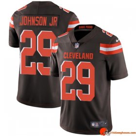 HallOfFame Player Edition Duke Johnson Jr 29 Browns Lightweight Brown Distressed Men Plus Faded