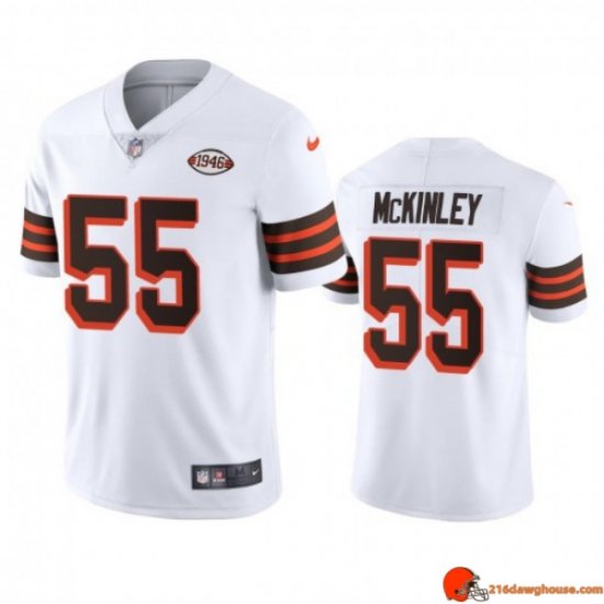 HallOfFame Player Edition Takkarist Mckinley 55 Browns Dri-FIT White Performance 1946 Men Ultra Fashion