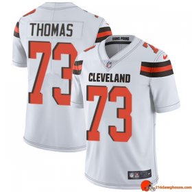 Icon Vintage Joe Thomas 73 Browns Dri-FIT White Throwback Men Limited Performance