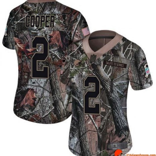 Insignia Legend Series Amari Cooper 2 Browns Reinforced Realtree, Camo Replica Women Jersey Swingman