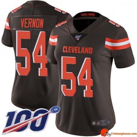 Legend Game Worn Olivier Vernon 54 Browns Recycled Brown Color Rush Women Turbo Color Rush