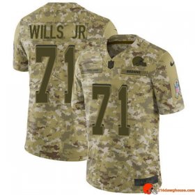 Legion Collectible Jedrick Wills 71 Browns Heavy Duty Camo Streetwear 2018 Youth Vapor Washed Out