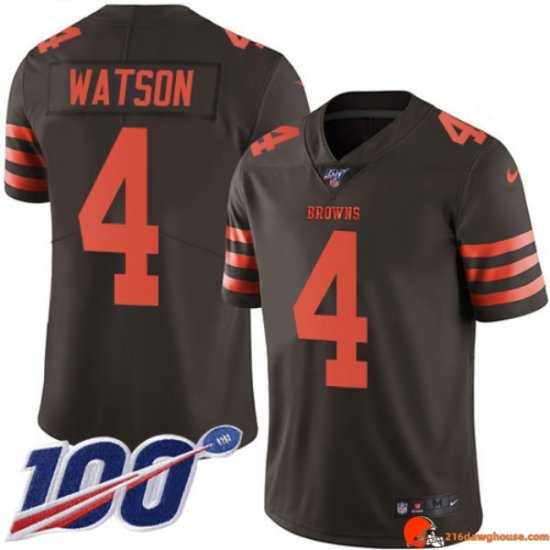 Monarch Team Issue Deshaun Watson 4 Browns Lightweight Brown Swingman Youth Legacy Swingman
