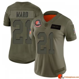 Neon Limited Edition Denzel Ward 21 Browns Heavy Duty Camo Athletic 2019 Women Kit Washed Out