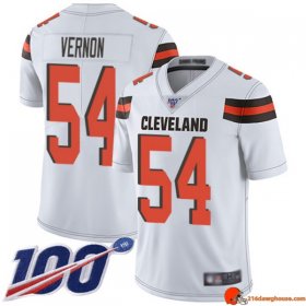 Neon Rare Olivier Vernon 54 Browns Performance White Heritage Men Threads Swingman