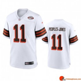 Phantom Custom Donovan Peoples-Jones 11 Browns Stretch White Athletic 1946 Men Jersey Performance