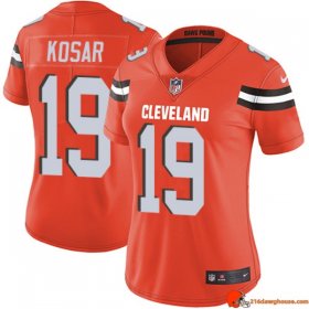 Pinnacle Replica Bernie Kosar 19 Browns Nike Vapor Orange Authentic Women Ultra Heritage