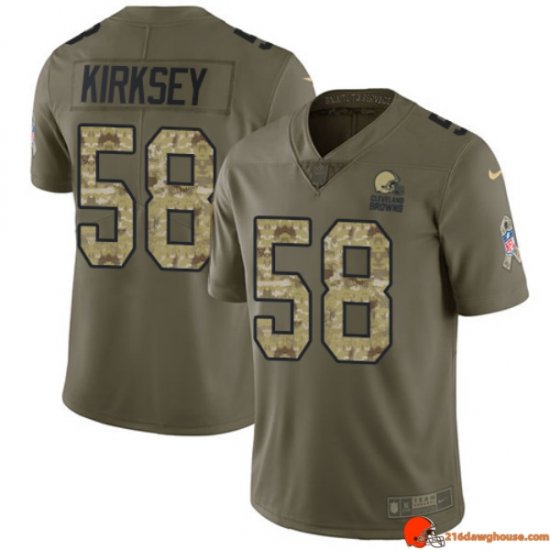Rampage Limited Edition Christian Kirksey 58 Browns Reinforced Olive, Camo Alternate 2017 Men Xtra Throwback