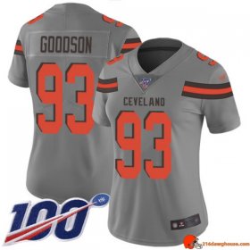 Raptor Pro Line BJ Goodson 93 Browns Reinforced Gray Washed Out Women V2 Replica
