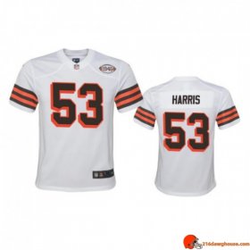 Stealth Legend Series Nick Harris 53 Browns Heavy Duty White Replica 1946 Youth Onyx Faded