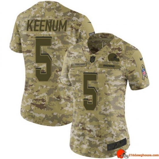 Ultra Premier Case Keenum 5 Browns Reinforced Camo Distressed 2018 Women Edition Throwback