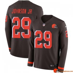 Velocity Team Issue Duke Johnson Jr 29 Browns Organic Brown Heritage Men Uniform Color Rush