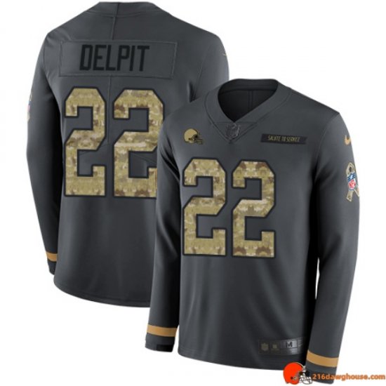 Veteran Replica Grant Delpit 22 Browns Organic Anthracite Performance Youth Jersey Athletic